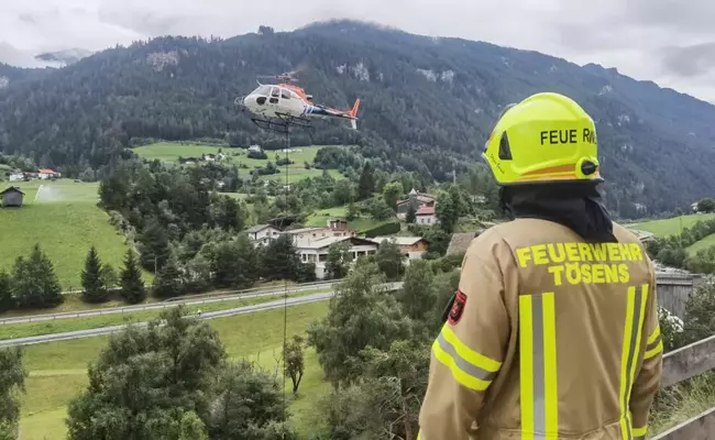 Unterstützungseinsätze Waldbrand Serfaus 05.08. - 07.08.2022